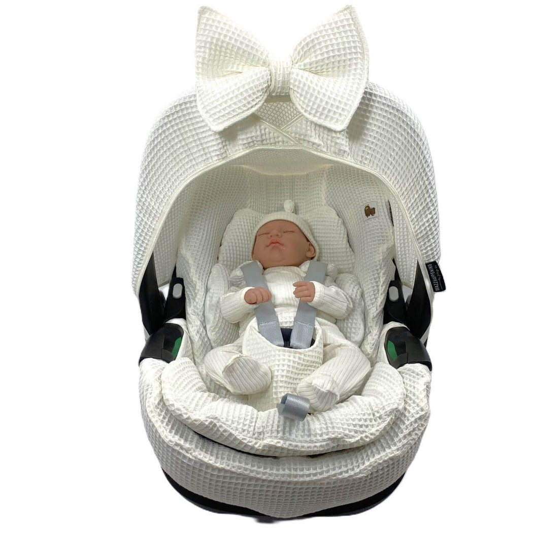 Maxi Cosi hoes Pebble 360 Pro LuLu gebroken wit - off white - wafel